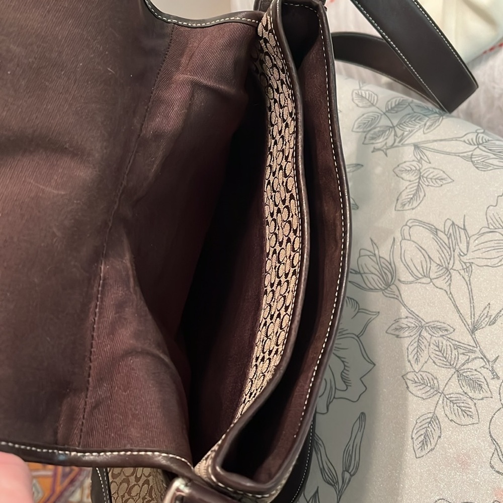 Authentic Coach Shoulder Bag, Purse ca. 2002 brown, tan - Picture 4 of 6